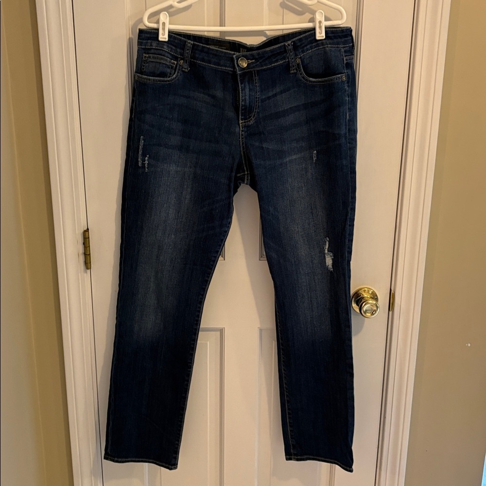 Kut from the Kloth Medium Blue Catherine Boyfriend Jeans size 14. Excellent